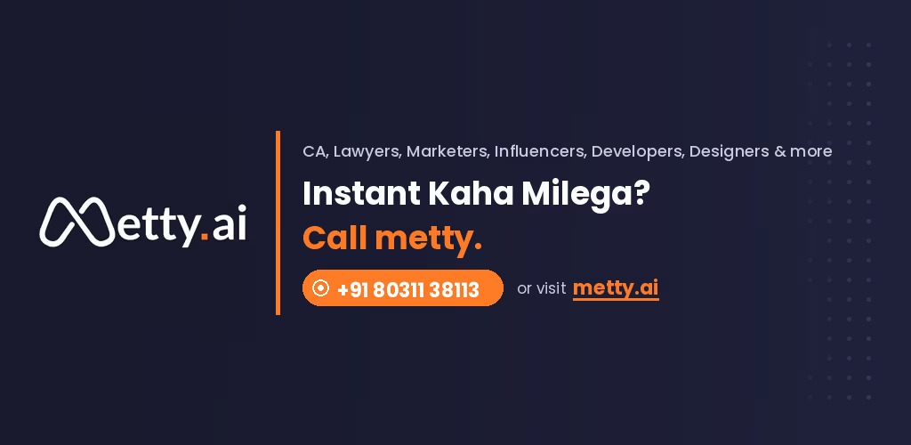Metty.ai Launches AI Agent That Connects Founders, Self-Employed and MSMEs to Verified Service Providers in 10 Minute Metty.ai Launches AI Agent That Connects Founders, Self-Employed and MSMEs to Verified Service Providers in 10 Minute